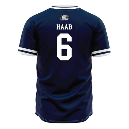 Georgia Southern - NCAA Baseball : Daniel Haab - Navy Jersey-1