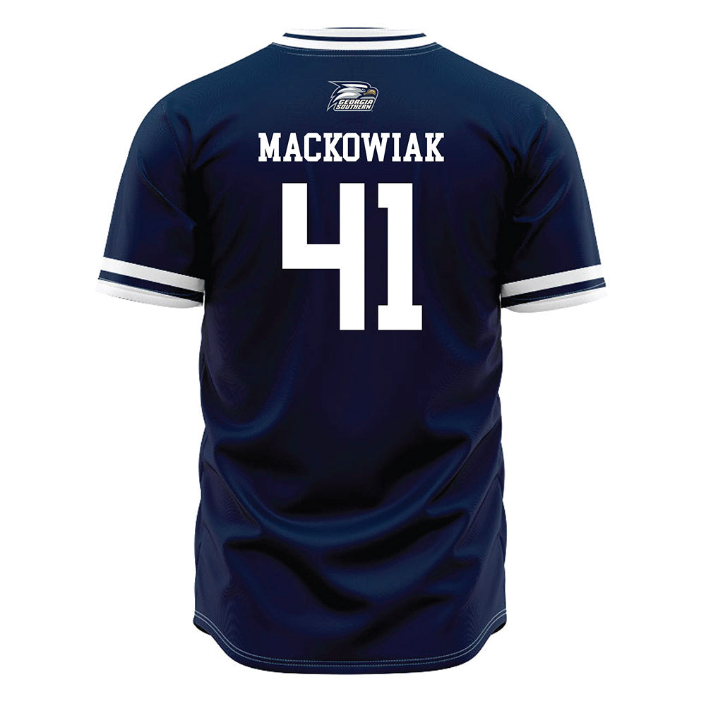 Georgia Southern - NCAA Baseball : Garrett Mackowiak - Navy Jersey-1