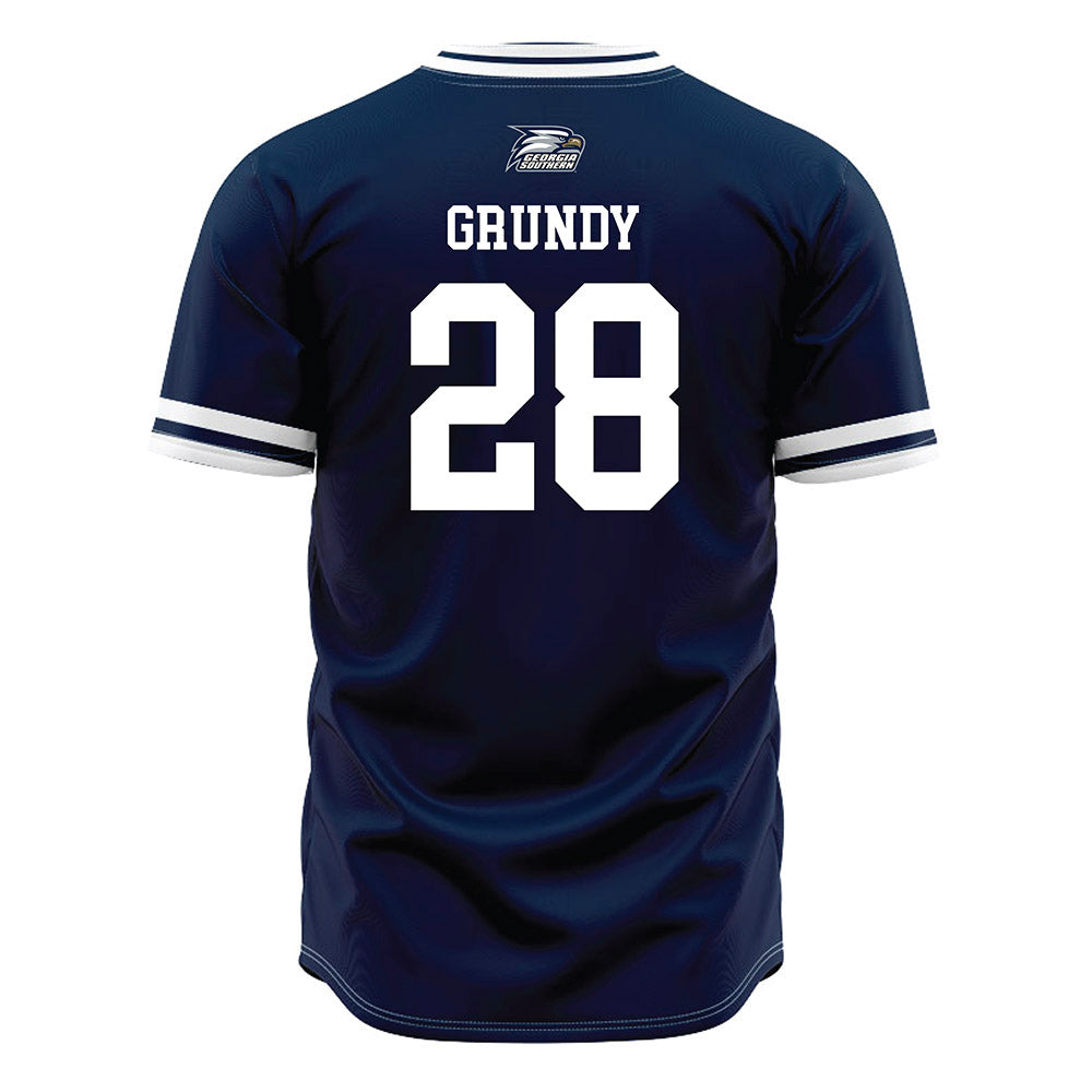 Georgia Southern - NCAA Baseball : Kade Grundy - Navy Jersey-1