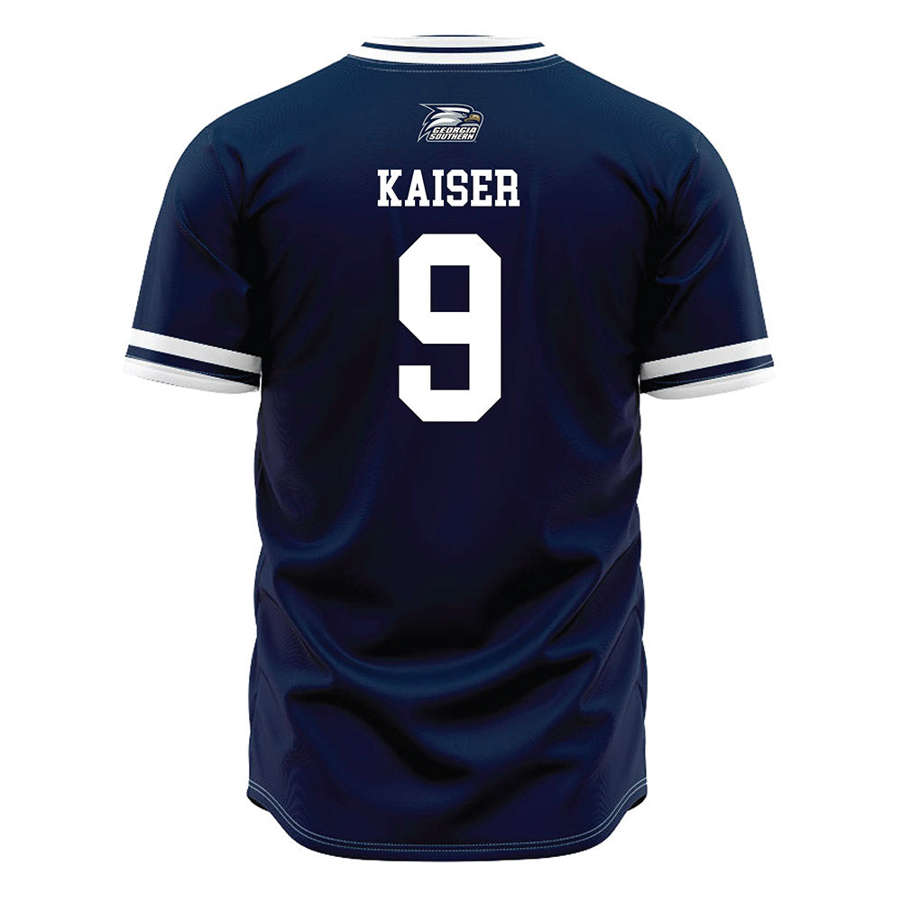 Georgia Southern - NCAA Baseball : JD Kaiser - Navy Jersey-1