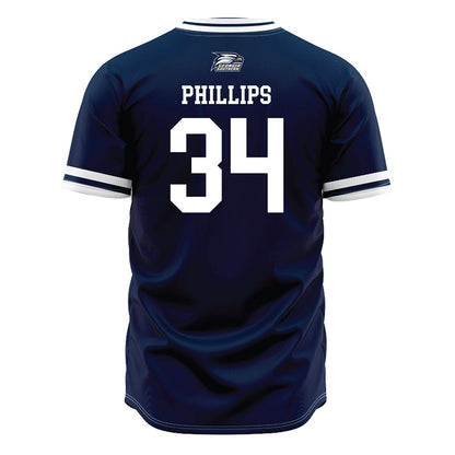 Georgia Southern - NCAA Baseball : Jacob Phillips - Navy Jersey-1
