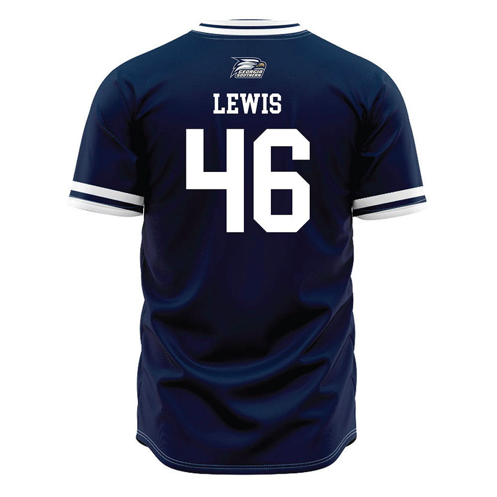Georgia Southern - NCAA Baseball : Jax Lewis - Navy Jersey-1