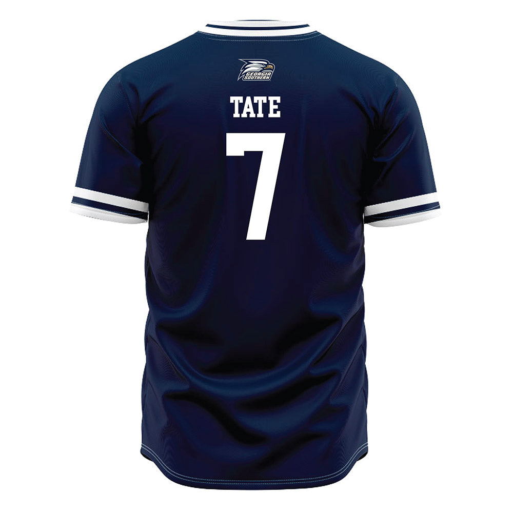 Georgia Southern - NCAA Baseball : Josh Tate - Navy Jersey-1