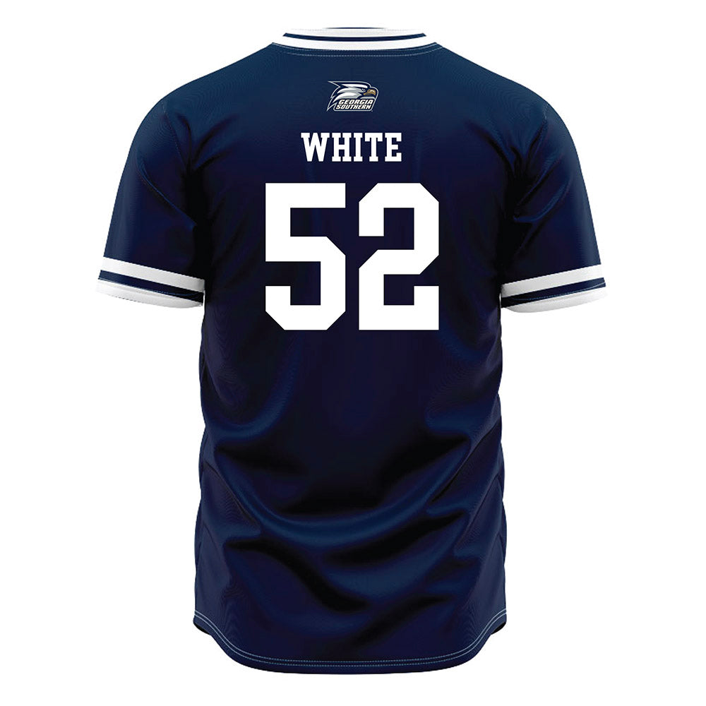 Georgia Southern - NCAA Baseball : Jayden White - Navy Jersey-1