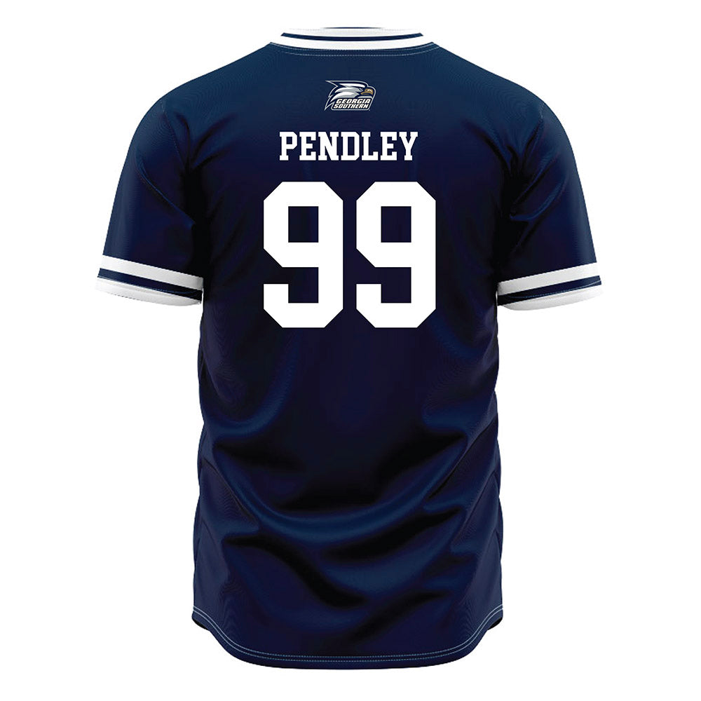 Georgia Southern - NCAA Baseball : Brady Pendley - Navy Jersey-1