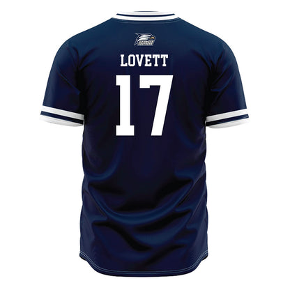 Georgia Southern - NCAA Baseball : Jett Lovett - Navy Jersey-1