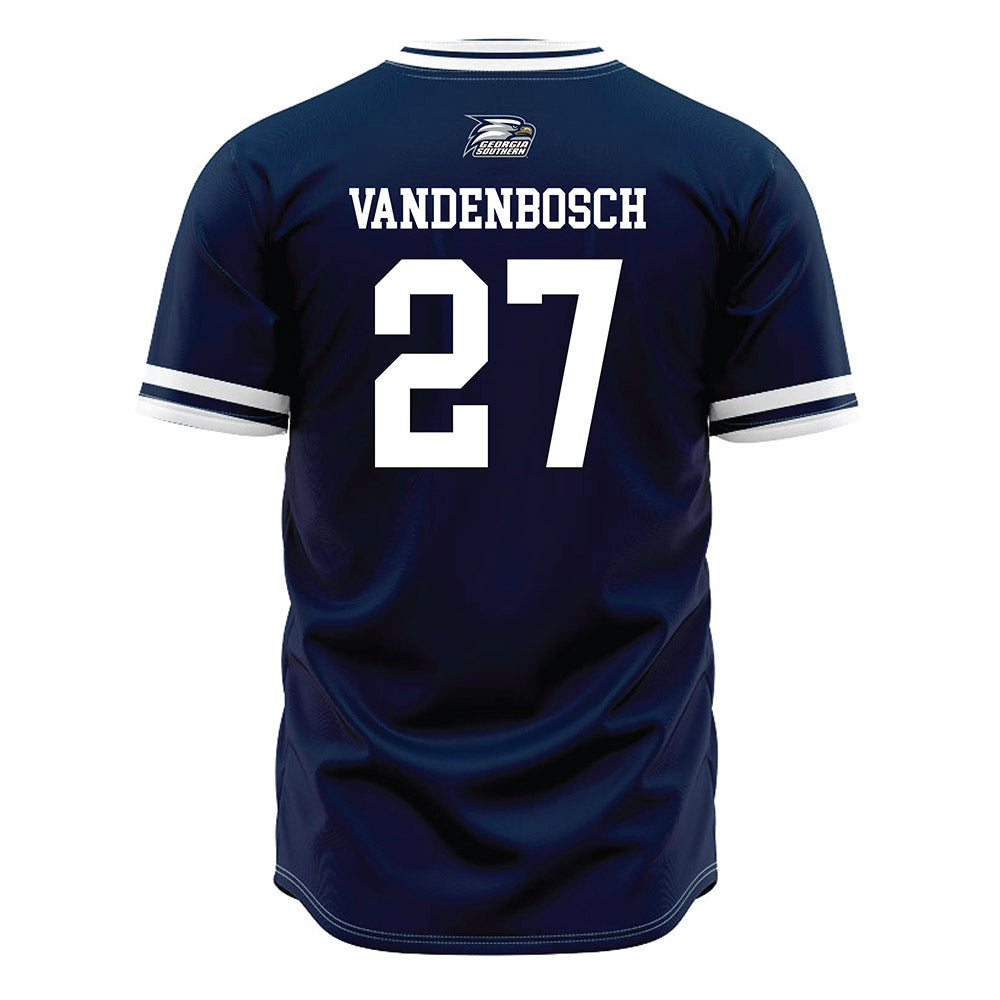 Georgia Southern - NCAA Baseball : Evan Vandenbosch - Navy Jersey-1