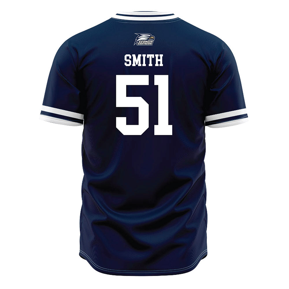 Georgia Southern - NCAA Baseball : Gaven Smith - Navy Jersey-1