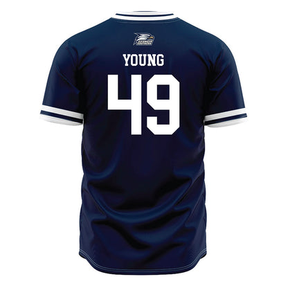 Georgia Southern - NCAA Baseball : Jack Young - Navy Jersey-1