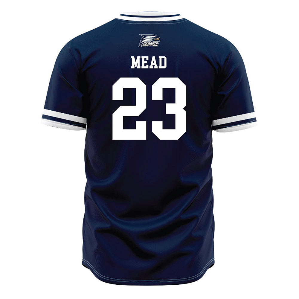 Georgia Southern - NCAA Baseball : Landry Mead - Navy Jersey-1