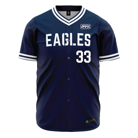 Georgia Southern - NCAA Baseball : Chance Sobbry - Navy Jersey-0