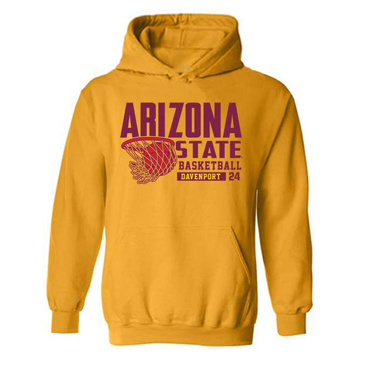 Arizona State - NCAA Women's Basketball : Deborah Davenport - Classic Fashion Shersey Hooded Sweatshirt-0