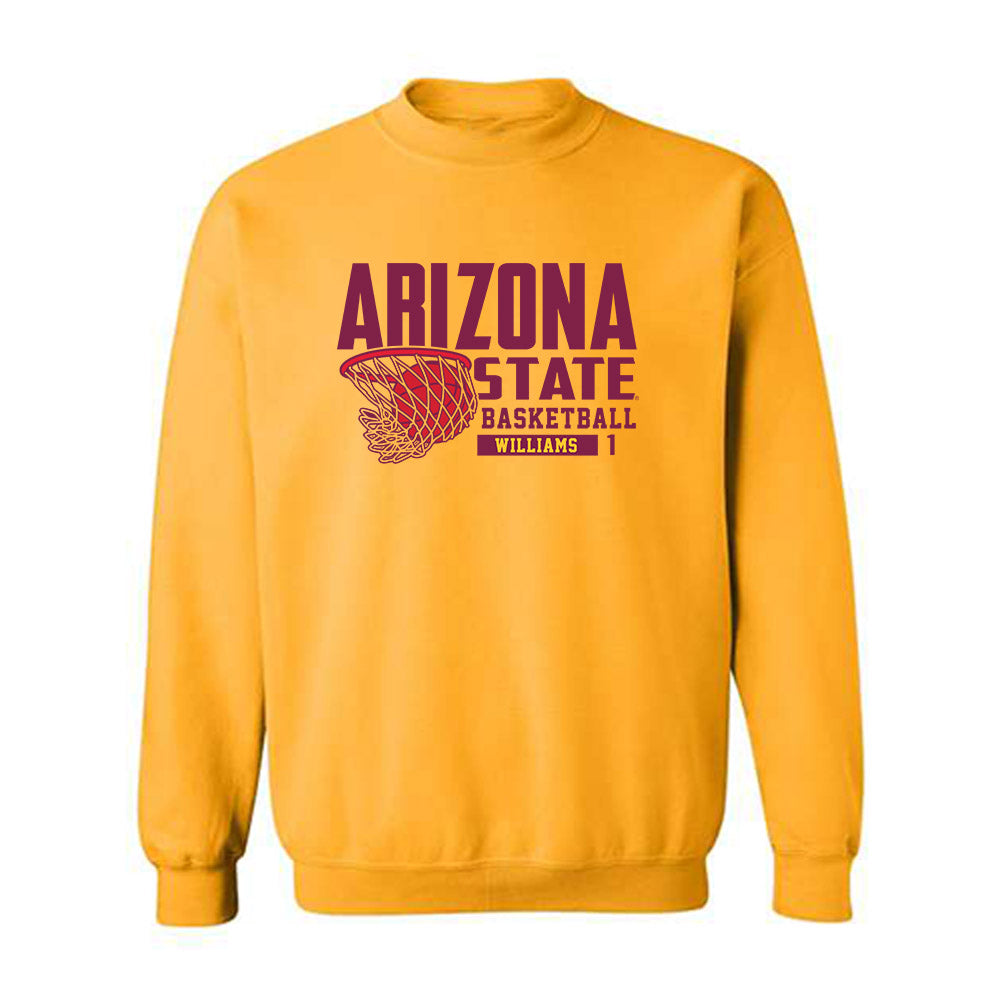 Arizona State - NCAA Women's Basketball : Amaya Williams - Classic Fashion Shersey Crewneck Sweatshirt-0