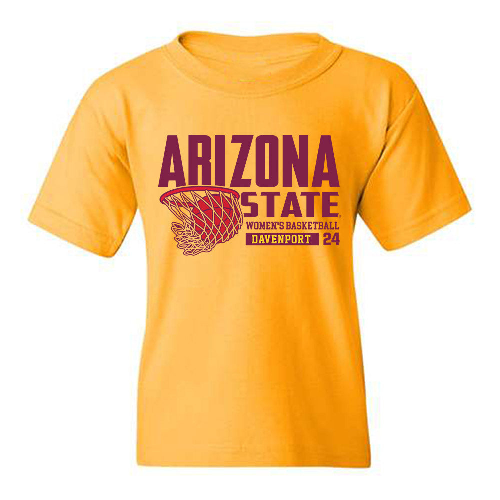 Arizona State - NCAA Women's Basketball : Deborah Davenport - Classic Fashion Shersey Youth T-Shirt-0