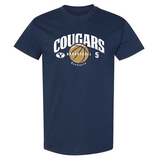 BYU - NCAA Men's Basketball : Mihailo Boskovic - T-Shirt-0