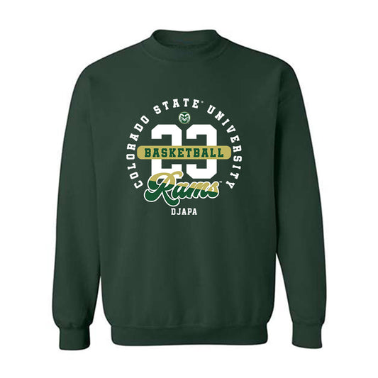 Colorado State - NCAA Men's Basketball : Nikola Djapa - Crewneck Sweatshirt-0