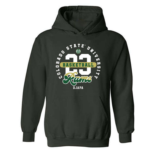 Colorado State - NCAA Men's Basketball : Nikola Djapa - Hooded Sweatshirt-0