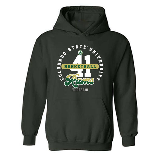 Colorado State - NCAA Men's Basketball : Docker Tedeschi - Hooded Sweatshirt-0