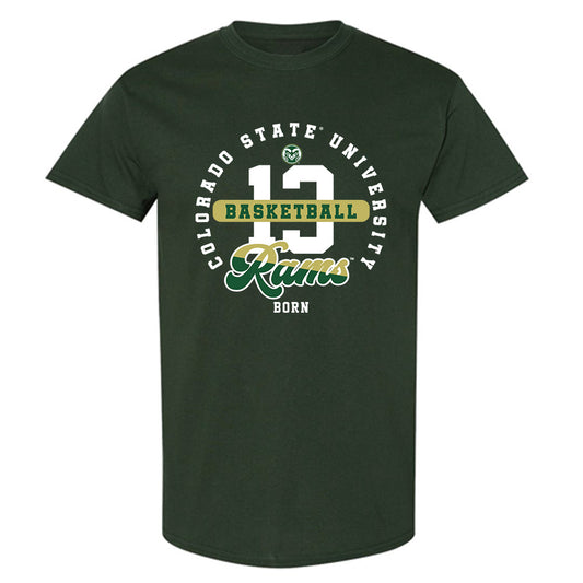 Colorado State - NCAA Men's Basketball : Bowen Born - T-Shirt-0