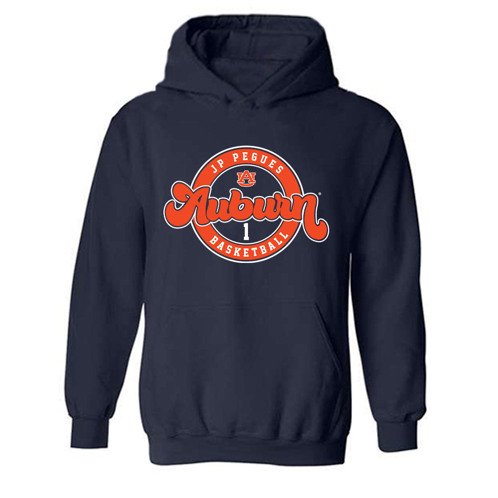 Auburn - NCAA Men's Basketball : JP Pegues - Classic Fashion Shersey Hooded Sweatshirt