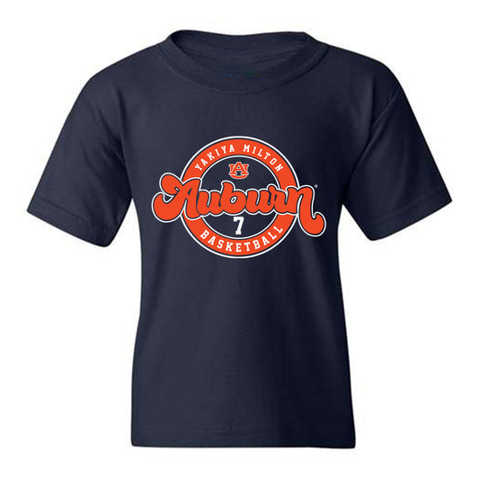 Auburn - NCAA Women's Basketball : Yakiya Milton - Classic Fashion Shersey Youth T-Shirt