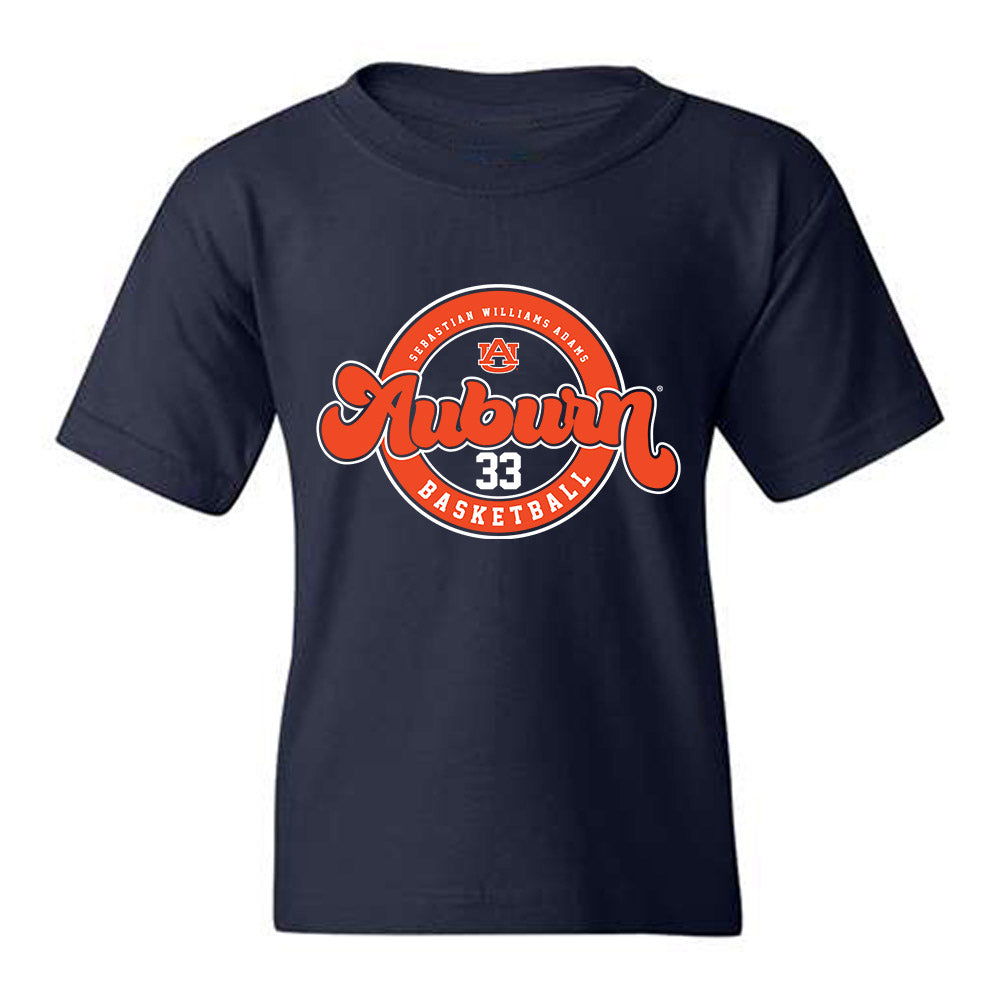 Auburn - NCAA Men's Basketball : Sebastian Williams-Adams - Classic Fashion Shersey Youth T-Shirt-0