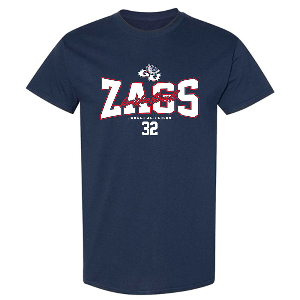 Gonzaga - NCAA Men's Basketball : Parker Jefferson - Classic Fashion Shersey T-Shirt-0