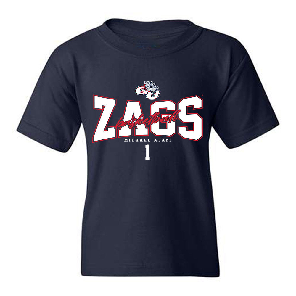 Gonzaga - NCAA Men's Basketball : Michael Ajayi - Classic Fashion Shersey Youth T-Shirt-0