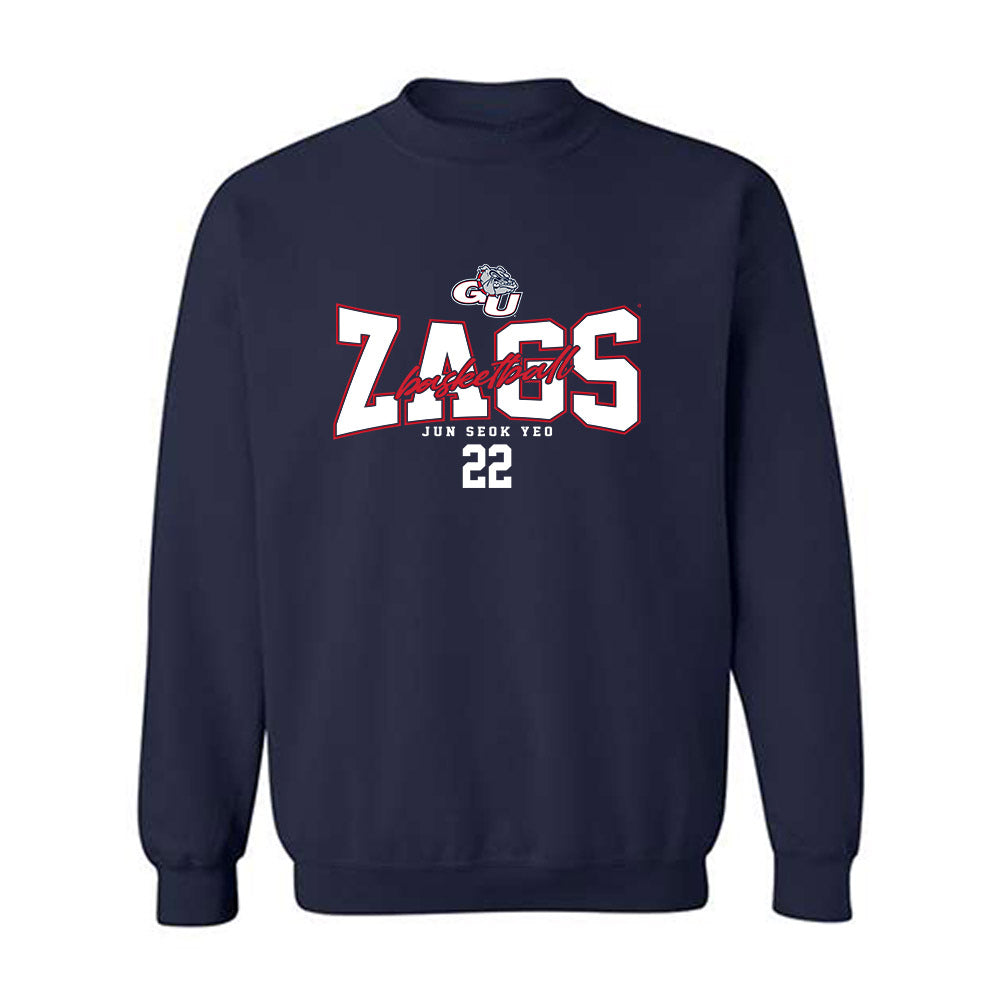 Gonzaga - NCAA Men's Basketball : Jun Seok Yeo - Classic Fashion Shersey Crewneck Sweatshirt