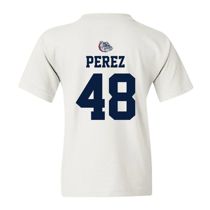 Gonzaga - NCAA Baseball : Colton Perez - Sports Shersey Youth T-Shirt-1