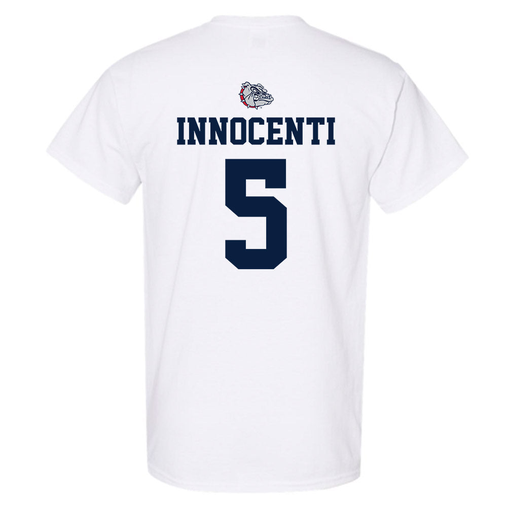 Gonzaga - NCAA Men's Basketball : Emmanuel Innocenti - Sports Shersey T-Shirt-1