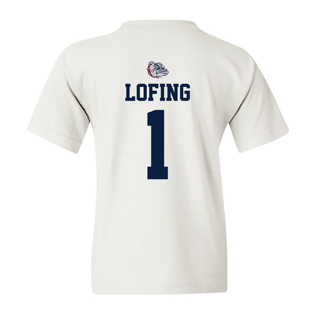 Gonzaga - NCAA Women's Basketball : Paige Lofing - Sports Shersey Youth T-Shirt-1