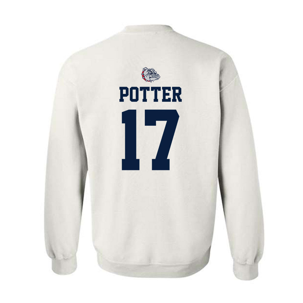 Gonzaga - NCAA Men's Soccer : Chase Potter - Sports Shersey Crewneck Sweatshirt-1