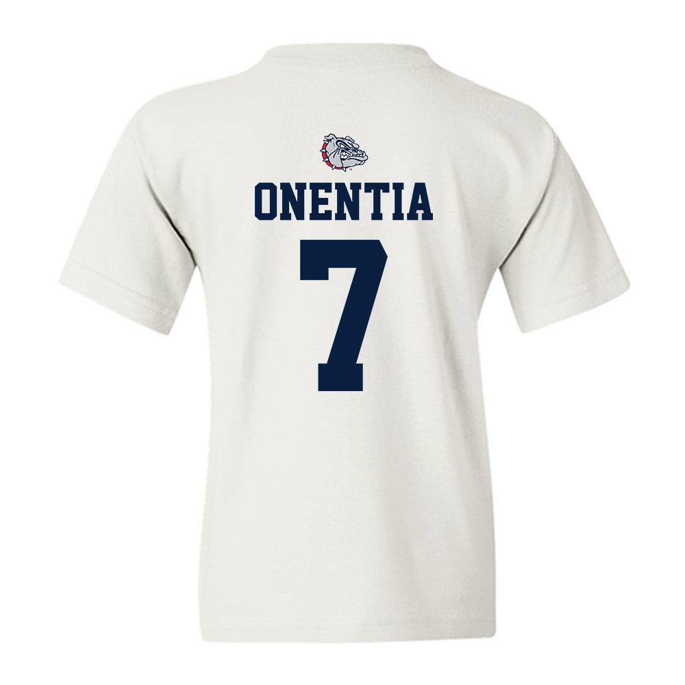 Gonzaga - NCAA Men's Soccer : Geremi Onentia - Sports Shersey Youth T-Shirt-1