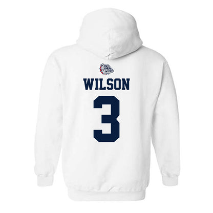 Gonzaga - NCAA Women's Basketball : Julia Wilson - Sports Shersey Hooded Sweatshirt-1