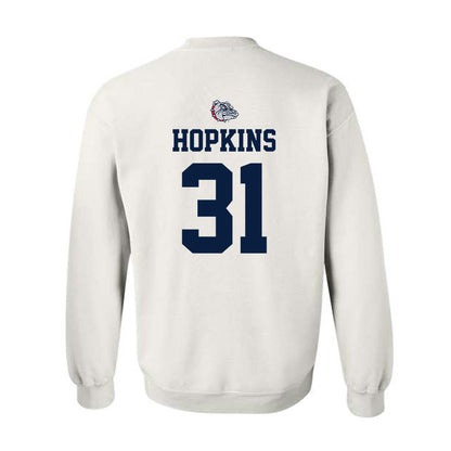 Gonzaga - NCAA Women's Basketball : Ella Hopkins - Sports Shersey Crewneck Sweatshirt-1