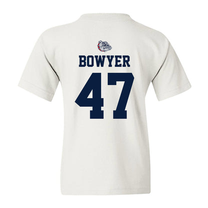 Gonzaga - NCAA Baseball : Brendan Bowyer - Sports Shersey Youth T-Shirt-1