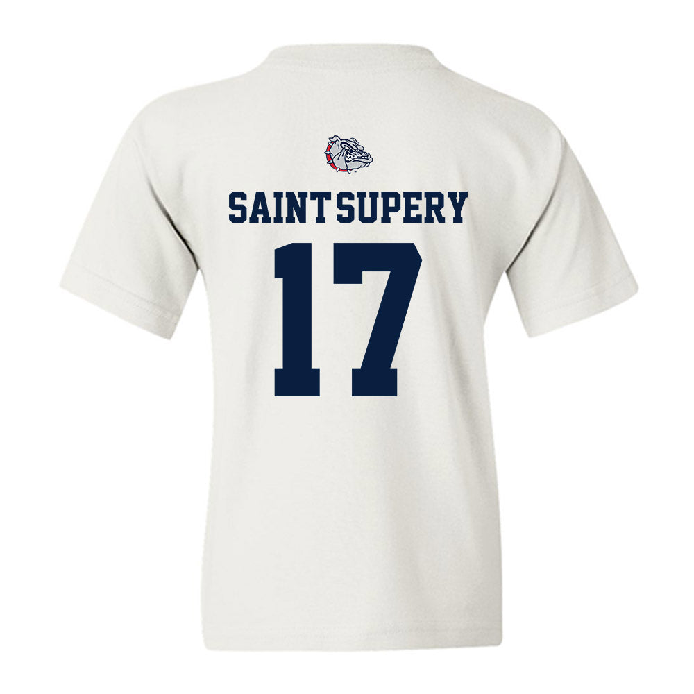 Gonzaga - NCAA Men's Basketball : Mario Saint-Supery - Sports Shersey Youth T-Shirt-1
