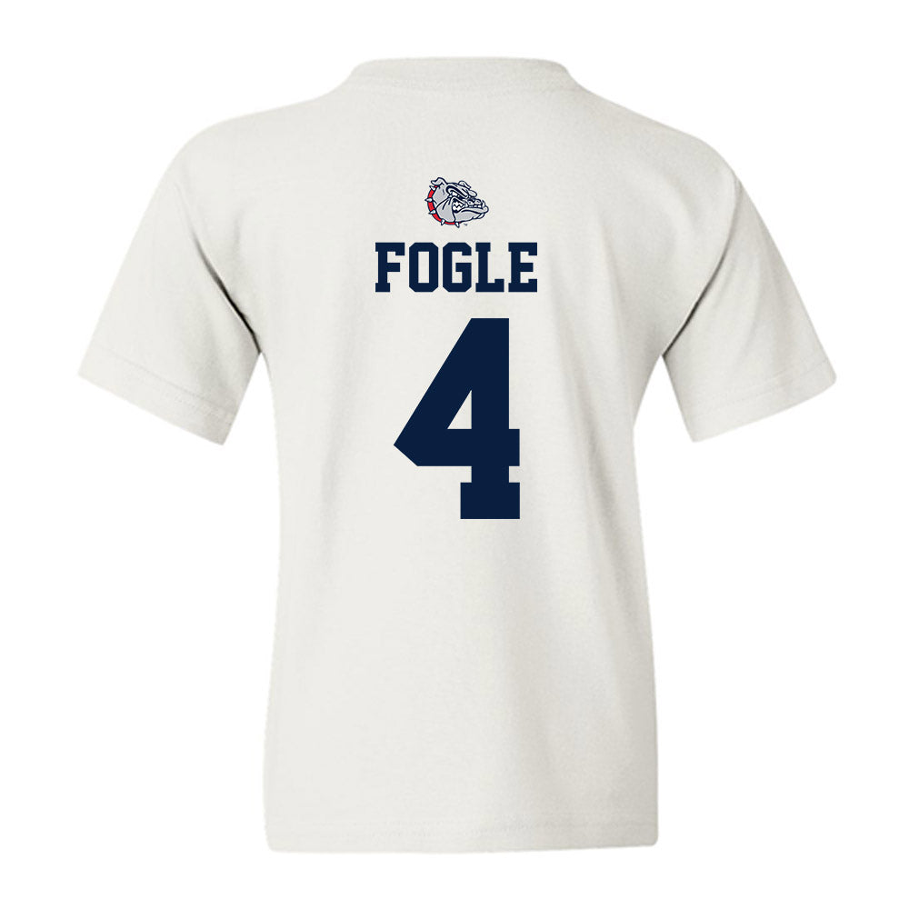 Gonzaga - NCAA Men's Basketball : Davis Fogle - Sports Shersey Youth T-Shirt-1