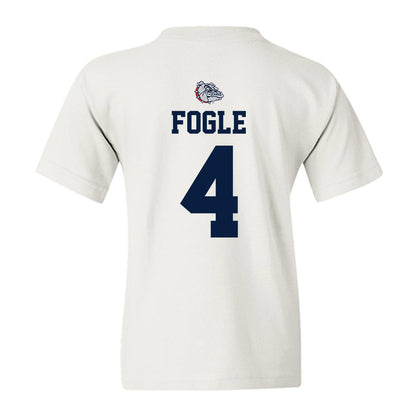 Gonzaga - NCAA Men's Basketball : Davis Fogle - Sports Shersey Youth T-Shirt-1
