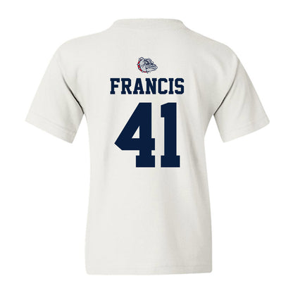 Gonzaga - NCAA Baseball : Kai Francis - Sports Shersey Youth T-Shirt-1