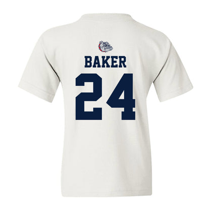 Gonzaga - NCAA Baseball : Simon Baker - Sports Shersey Youth T-Shirt-1