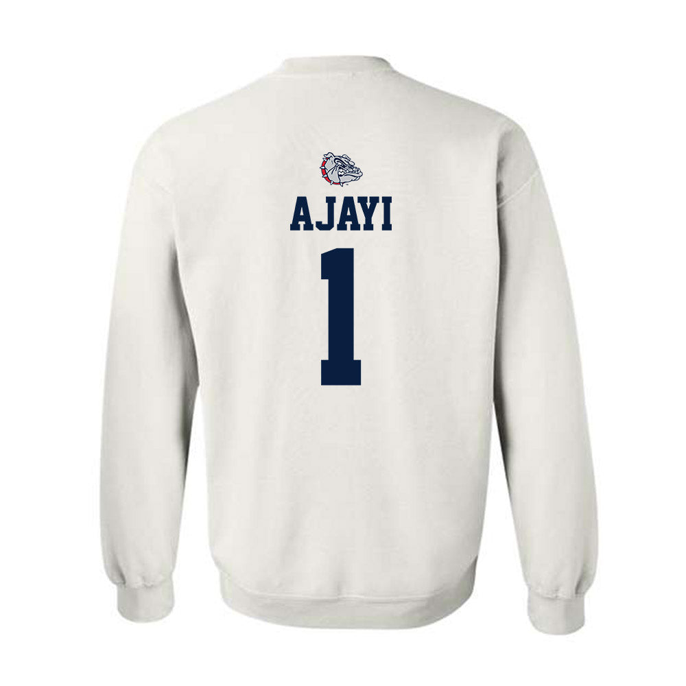 Gonzaga - NCAA Men's Basketball : Michael Ajayi - Sports Shersey Crewneck Sweatshirt-1