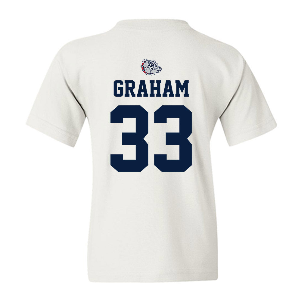 Gonzaga - NCAA Baseball : Payton Graham - Sports Shersey Youth T-Shirt-1