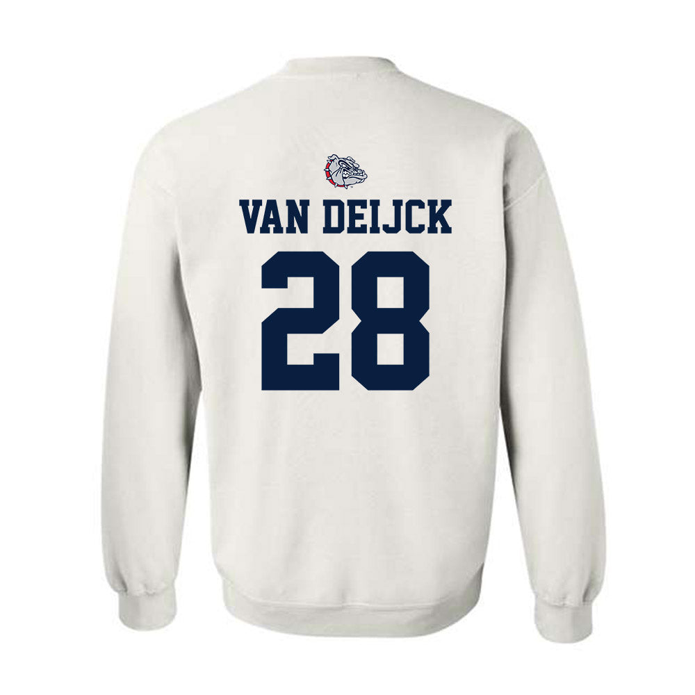 Gonzaga - NCAA Men's Soccer : Jelle van Deijck - Sports Shersey Crewneck Sweatshirt-1