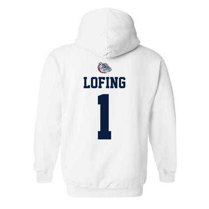 Gonzaga - NCAA Women's Basketball : Paige Lofing - Sports Shersey Hooded Sweatshirt-1