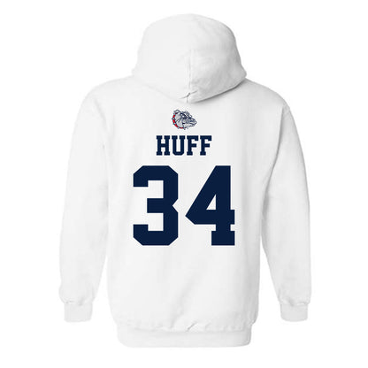 Gonzaga - NCAA Men's Basketball : Braden Huff - Sports Shersey Hooded Sweatshirt-1