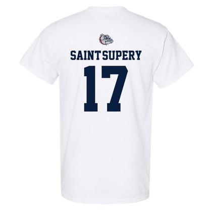 Gonzaga - NCAA Men's Basketball : Mario Saint-Supery - Sports Shersey T-Shirt-1