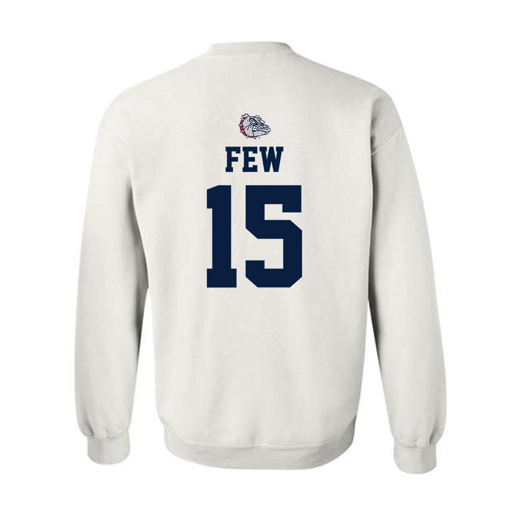 Gonzaga - NCAA Men's Basketball : Joe Few - Sports Shersey Crewneck Sweatshirt-1