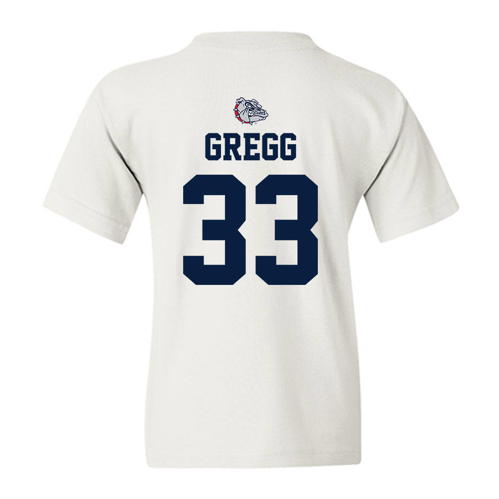 Gonzaga - NCAA Men's Basketball : Benjamin Gregg - Sports Shersey Youth T-Shirt-1